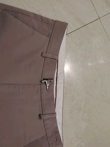 Beige Casual Pants