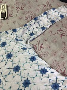 utsa White &amp; Blue Print Top Xl