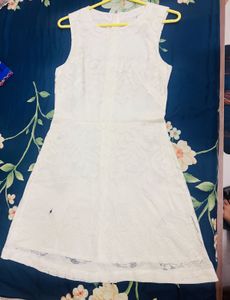 White Lace Mini Dress