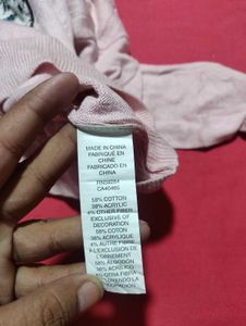 Pink Leopard Knit Sweater – Size 5/6