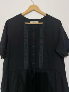 Black Boho Mini Dress