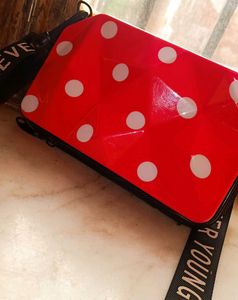Pink Polka Dot Suitcase