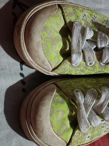 Beautiful Florescent Colour Shoes For Girls.