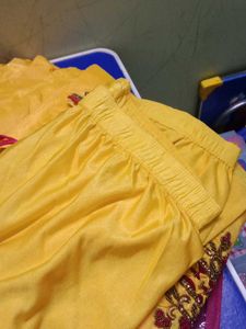 Floor Length Yellow Suit Set
