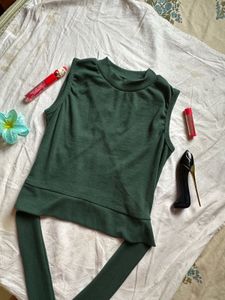 Savana Green Backless Top