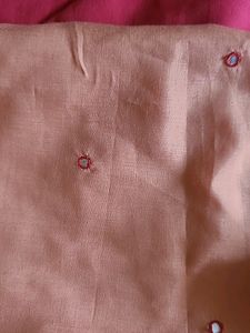 ZARDOSI HANDWORK AND MIRROR WORK KURTI IN PEACH