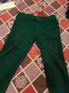 Green Stretchable Pant For Men