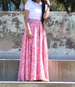 Pink Long Skirt