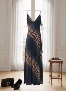 Stylish Zebra Print Maxi Dress