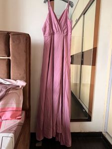 Elegant Pink Maxi Dress