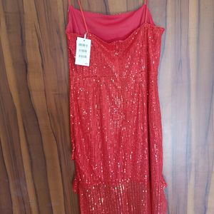 Red Sequin Dress