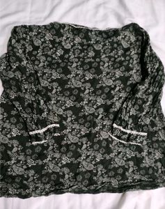 Floral Print Long Sleeve Top