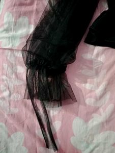Black Peplum Top