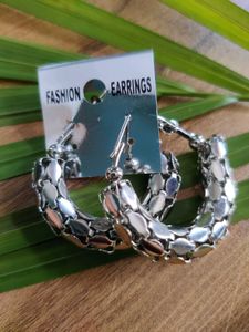 Silver Hoops