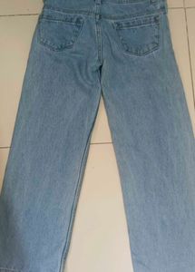 Light Blue Wide Leg Jeans