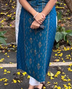 Elegant Blue Printed Kurta