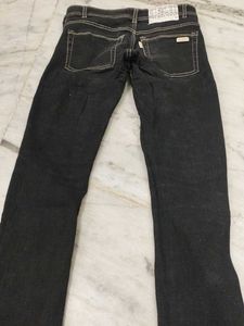 Dark Wash Denim Jeans ( Black)