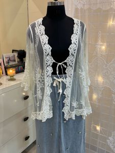 Lace Crochet Cover-Up and skirt