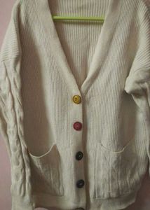 Cream Knit Cardigan