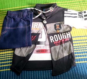 👕 Stylish Boys Clothing Set – Full Sleeve Shirt