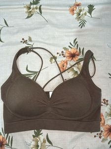 2 Stylish Grey &amp; brown Sports Bra