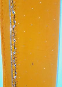 Mustard Embellished  Dupatta