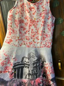 Floral &amp; Architecture Print Dress