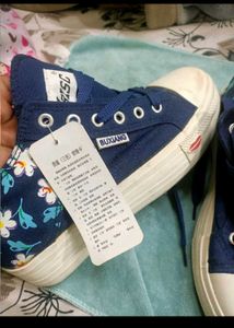 Blue BISC Canvas Sneakers
