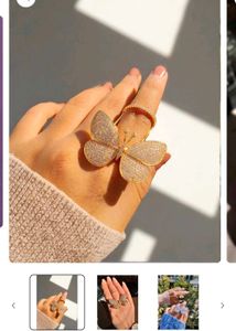 Gold plated Moving Butterfly 🦋  Ring