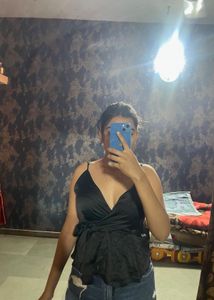 Wrap Satin Top