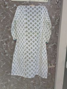 Cream Shot Kurta