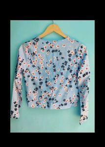 Floral Wrap Top