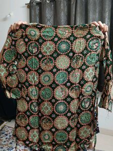 Boho golden foil Print Top never wore