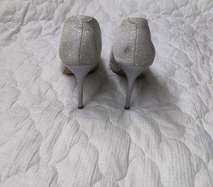 Sparkling Silver Heels