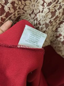 Lace Top Red Dress