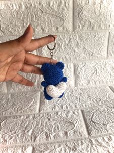 BLUE BEAR KEYCHAIN