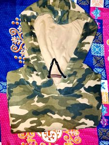 Camo Print Hoodie