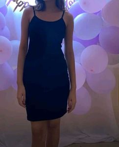 Bodycon Short Dress || Black Trendy One Piece