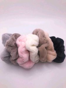 Soft Fur Scrunchies| Gentle On Hair| Cute &amp; Trendy