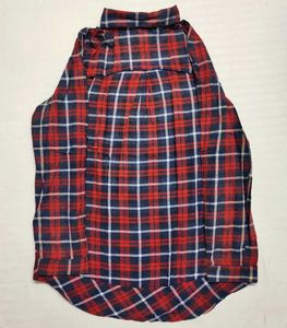 Red &amp; Blue Plaid Flannel Shirt