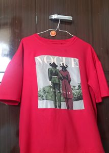 Vogue Red oversized tshirt