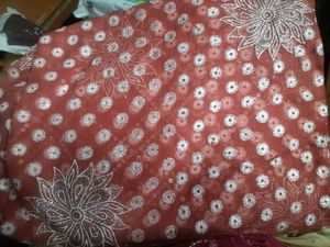 Saree With Shimmer Work