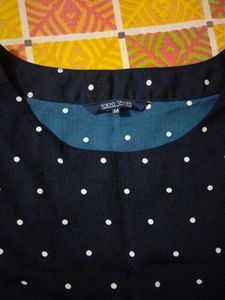 Polka Dot Top (Navy Blue, M size).
