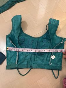 Dark Turquoise Lehnga With Net Dupptta