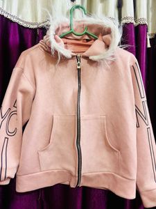 Pink Fuzzy Hoodie