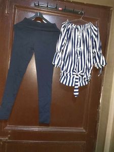 Women Top And Pants Set