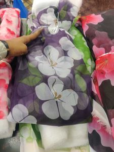Digital Print Organza Fabric