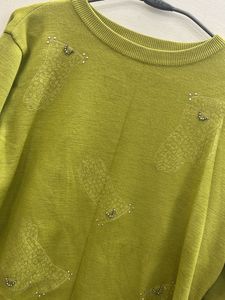 Lime Green Women Pullover