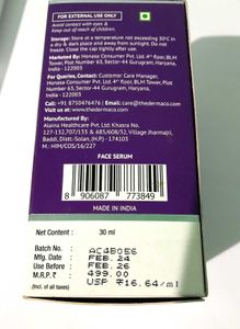 The Derma Co Face Serum