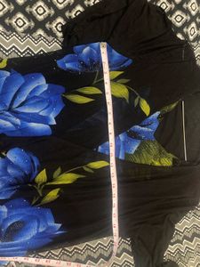 Floral Print black top